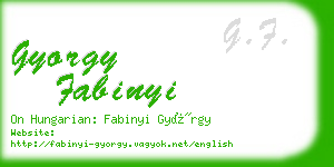 gyorgy fabinyi business card